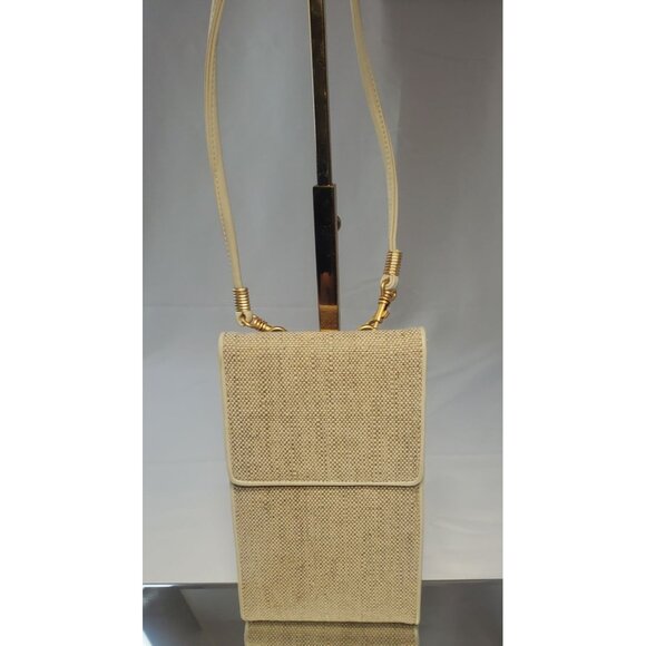 L.J.S Collection Wallet Purse Bag Handbag Beige Small - Picture 2 of 10